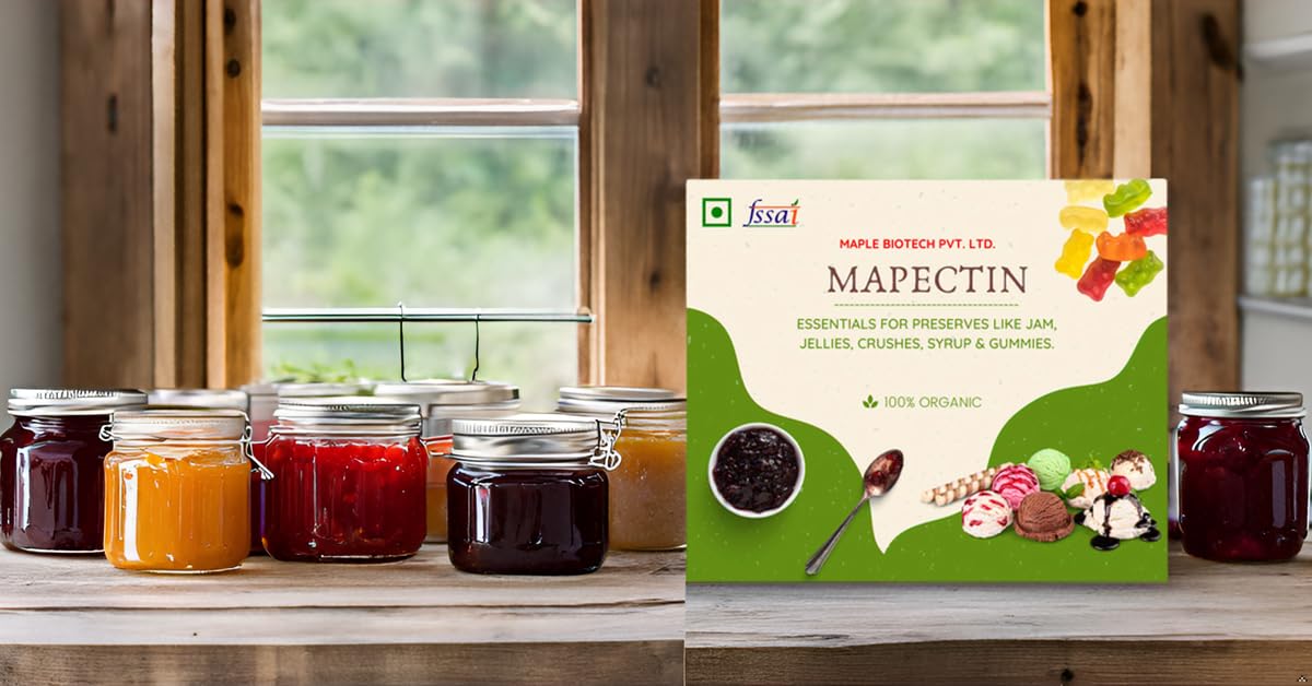 Mapectin-50gm Vegetarian Pectin for Gelling Agent, jams,and Fruit Jellies Gummies Grade -CC1J