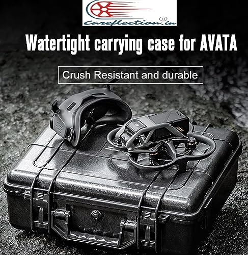 Image of Careflection Carry case for DJI Avata Drone (fit for DJI FPV Remote Controller 2 and DJI Goggles 2 / DJI FPV Goggles V2) Waterproof for Quadcopter Set : Carrying case Bag Double Layer