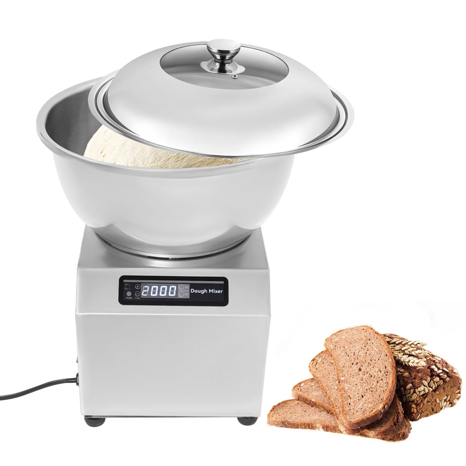 Machine à pétrir la pâte en acier inoxydable 8Kg pour boulangerie maison et cuisine commerciale