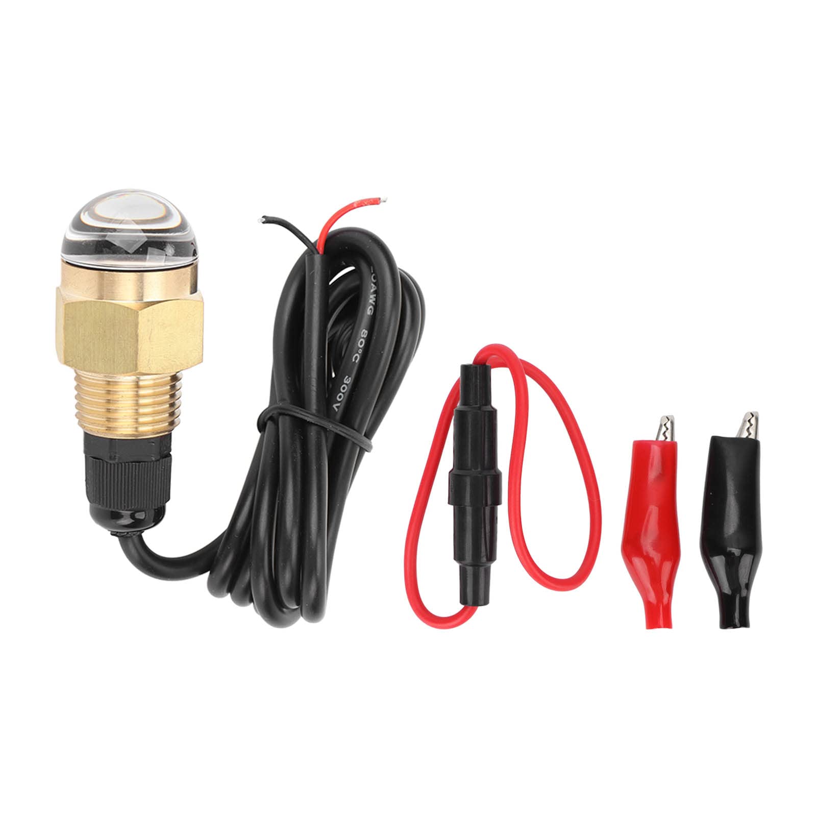 Tbest Boot Ablassschraube Licht, Ablassschraube LED Licht IP68 Wasserdicht 1/2 Zoll Gewinde 840LM Unterwasserlampe Universal für Yachtschiffe