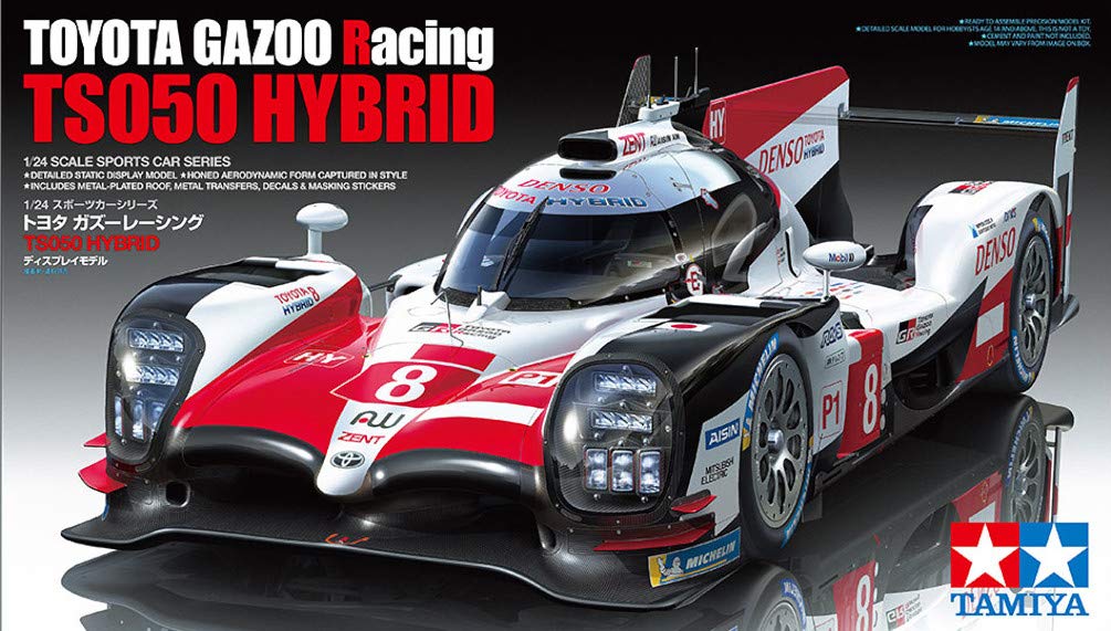 TAMIYA 24349-1:24 Toyota G.R. TS050 Hybrid LM, modelarstwo, plastikowy zestaw do montażu, hobby, majsterkowanie, klejenie, zestaw modelarski, model, montaż
