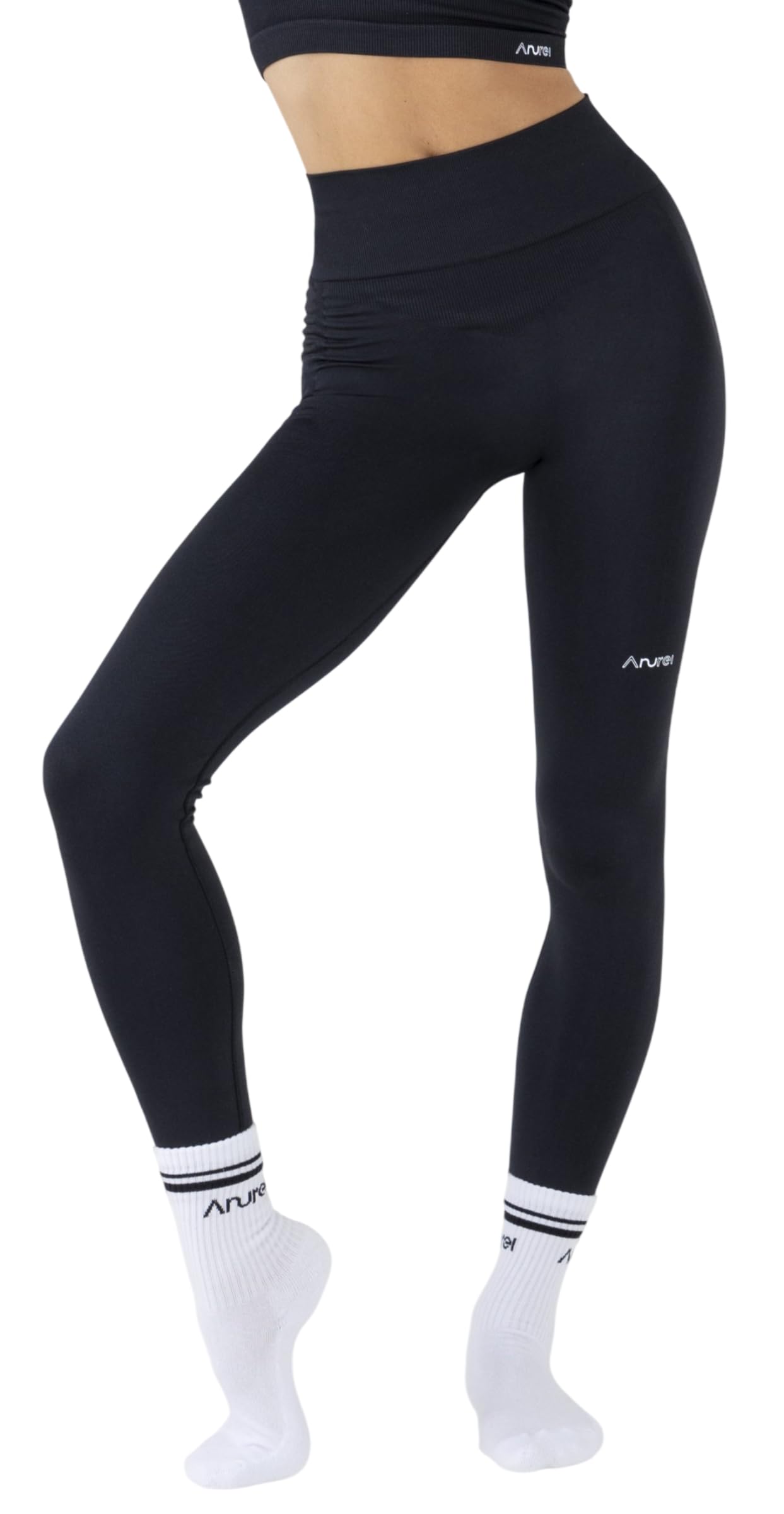 Damskie legginsy push-up z wysokim stanem, modelujące bezszwowe wykonane we Włoszech, spodnie gimnastyczne, fitness, joga, wypoczynek - ultracienkie
