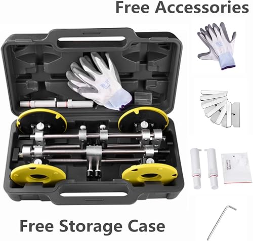 Miniatura 6 de IMT Paquete de 2 fijadores de costuras sin costuras con ventosas de vacío de 6 pulgadas para unión y nivelación de costuras, herramienta profesional