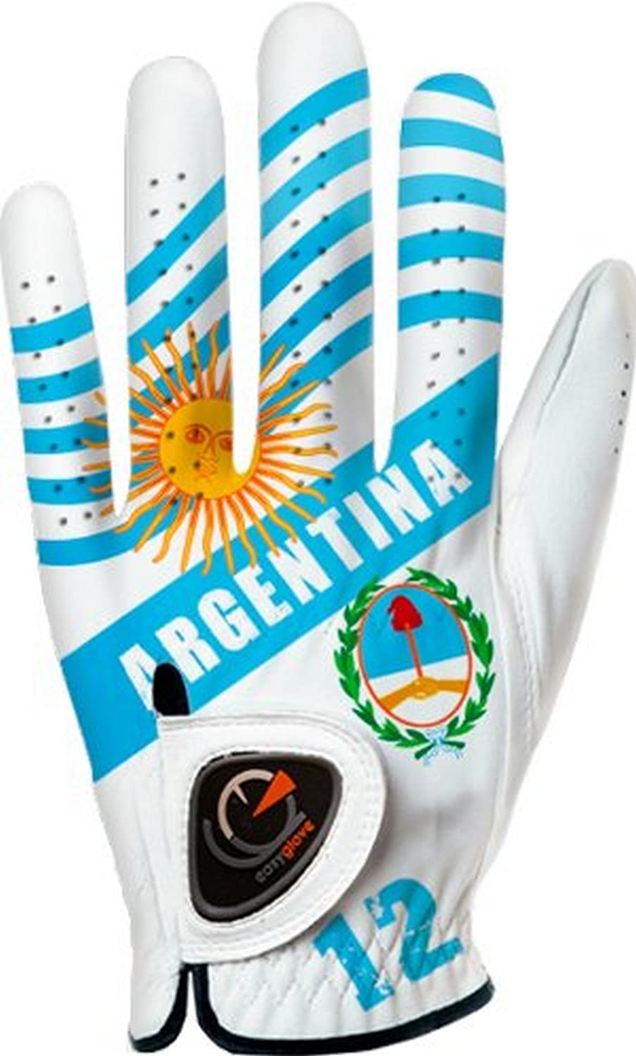 easyglove Flag_Argentina Men's Golf Glove (White)