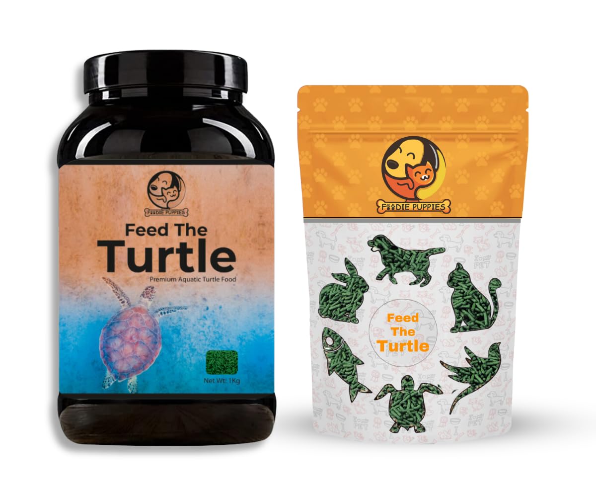Foodie Puppies Premium Aquatic Turtle Food Sticks Refill Pouch & Container Combo - (1kg Container + 500g Pouch) for All Types Turtles | Daily Nutrition Sticks with Spirulina and Stabilised Vitamin C (B07BLKPGBN) Amazon Price History, Amazon Price Tracker