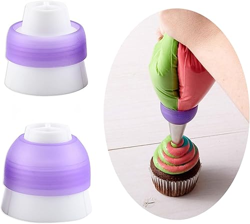 NentMent Paquete de 2 puntas de tubería, convertidor de tres agujeros, boquilla de montaje rusa de 3 colores, adaptador de tubería triple, kit de