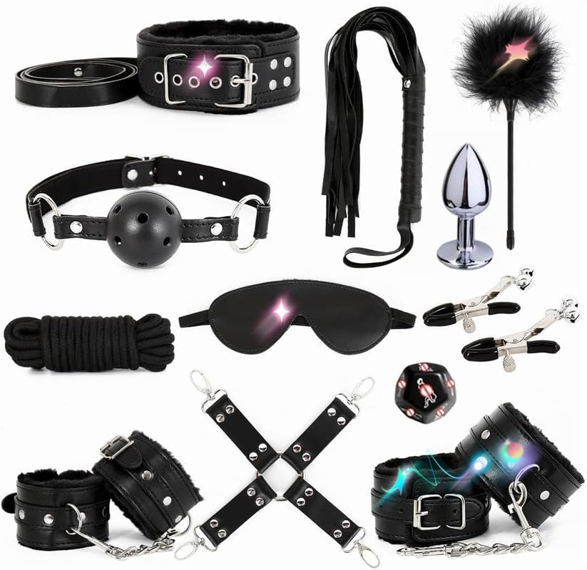 QiKKago 12 StüCk Set RéGlable en Cuir Doux Innovant, VêTements D'EntraîNement pour Tous Les Sports, Paargeschenk-H15