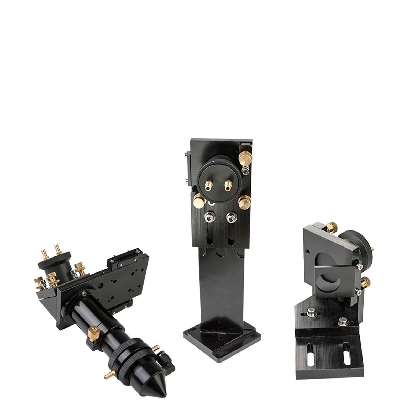 CO2 Laser Head Set with Water Cooling Interface Mirror Dia. 30 / Lens Dia. 25 FL 63.5&101.6 Integrative Mount Holder(Laser Head)