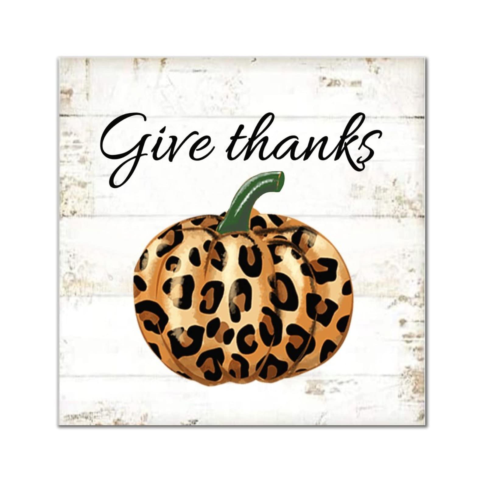 Panneau en bois citrouille automne suspendre 35cm pour decoration murale