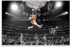 KOZYOU LeBron Lakers Poster, #23 King-James Home Wall Decor