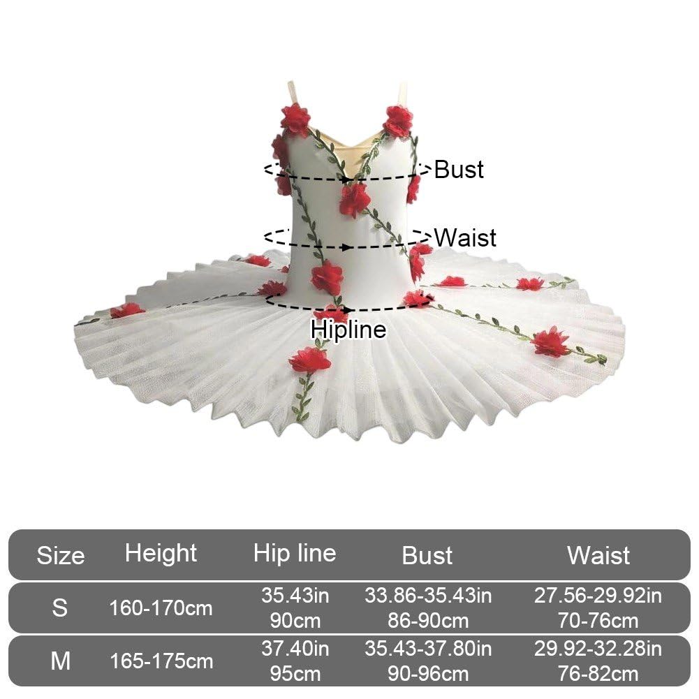 De Ballet Fleuri À Fines Bretelles, Jupe en Tulle À Plusieurs Épaisseurs pour Femme, Idéal pour Un Spectacle De Danse, Une Séance Photo Ou Une Fête sur Le Thème des Fées.