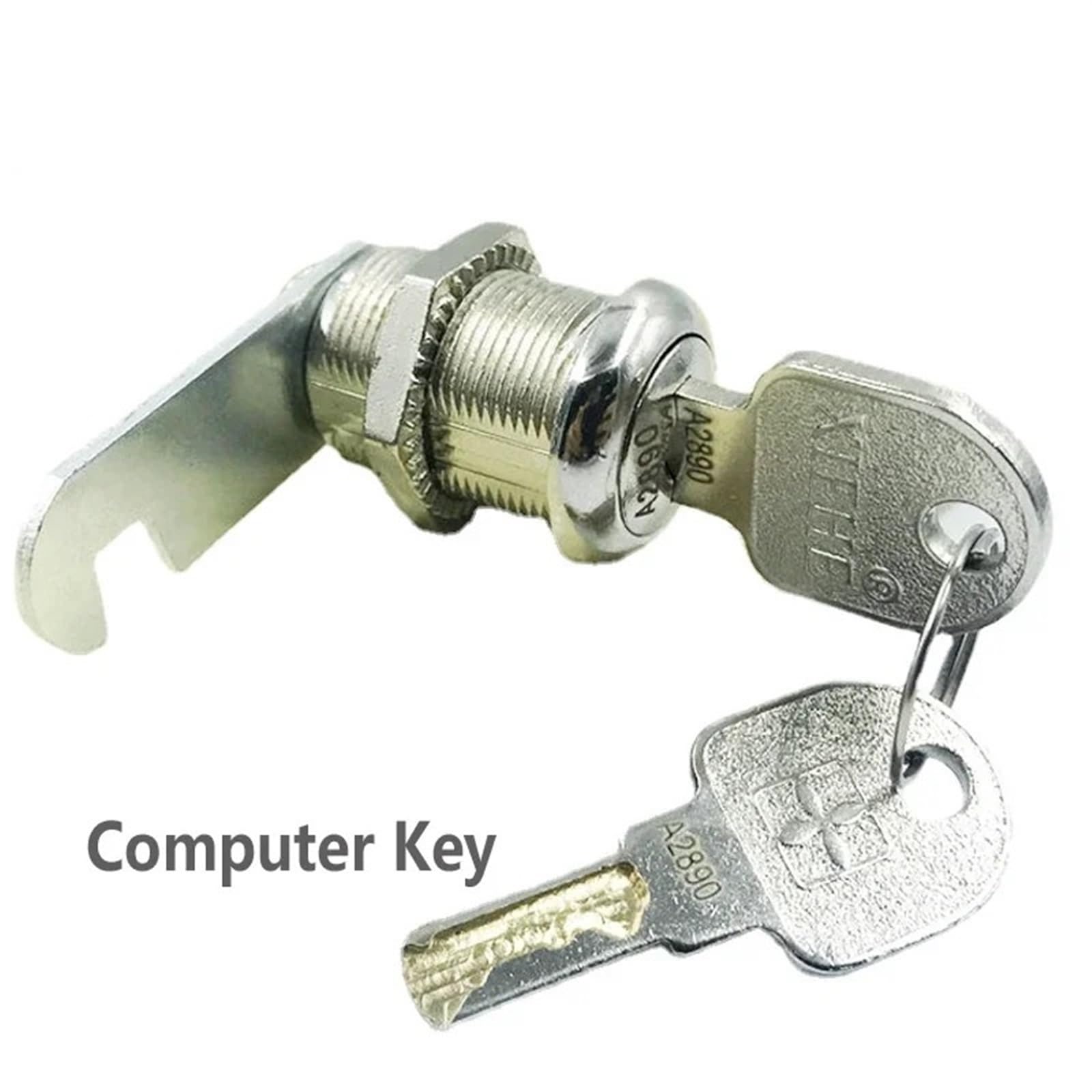 Cerradura de leva for herramientas o caja de efectivo, cajero automático, armario de gimnasio, puerta corredera, taquilla escolar, cajón de oficina, Hardware de seguridad DIY, 1 Uds.(Key Alike 20mm)