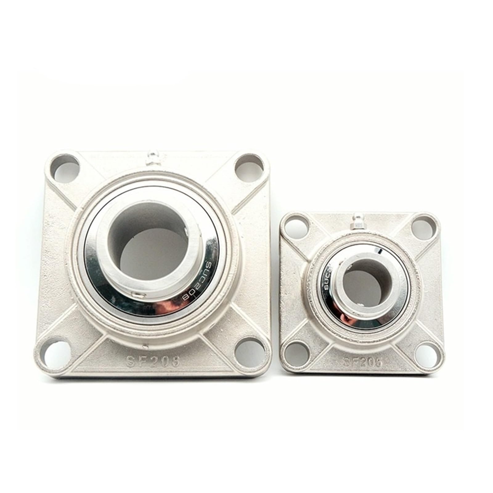 RFXOGTYFZ 1PCS 304Stainless Steel Outer Spherical Bearing Square Base SUCF206