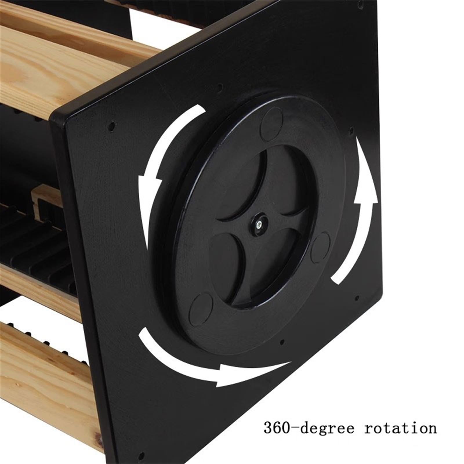 Rack per dischi Mensola girevole in legno for riporre CD e dischi da gioco