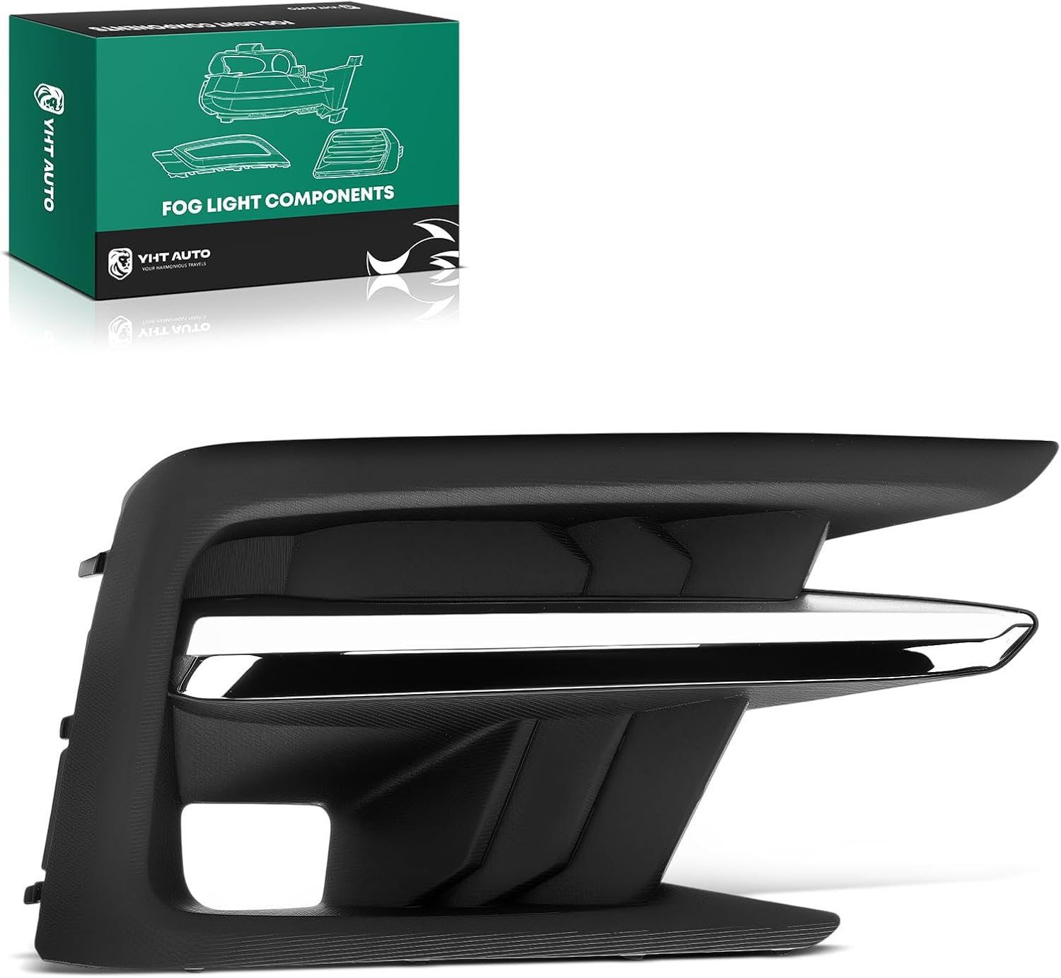 YHTAUTO Fog Light Bezel Fits Subaru Ascent 2019-2022 Front Bumper Fog Light Cover Trim Right Passenger Side