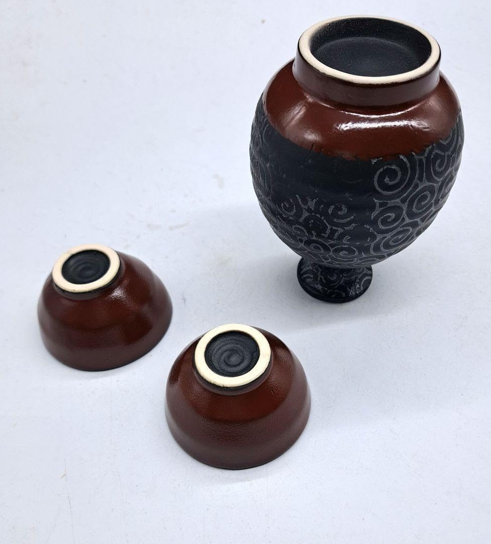 （美品〕萩焼　深川窯　新庄貞嗣　ぐい呑み 美品〕萩焼 深川窯 新庄貞嗣 ぐい呑み