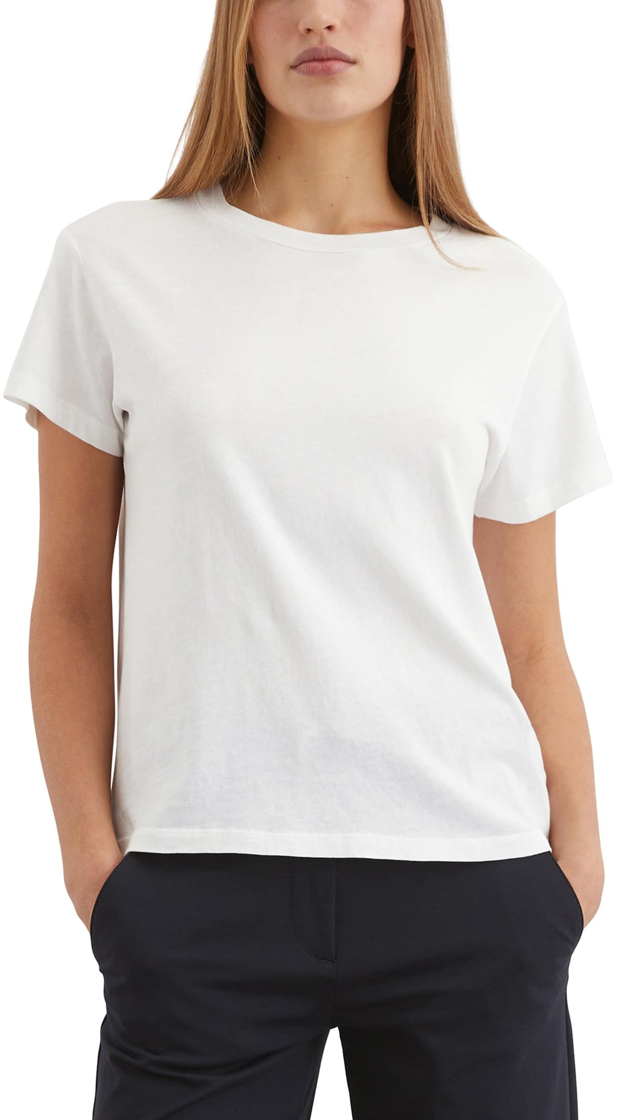 Marc O'Polo Damen T-Shirt aus Bio-Baumwolle Loose Fit