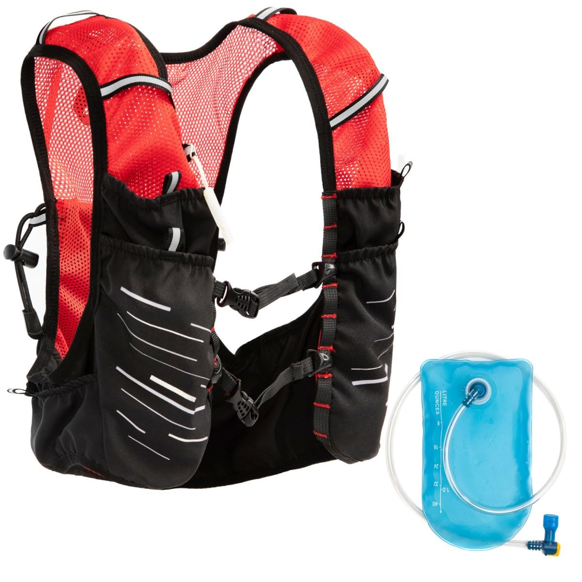 Marathon Off-road Running Bag, Borsa Ciclismo, Gilet Sportivo, Zaino, Borsa per Borraccia Zaino per Trail Running Leggero Idratazione Rimani Idratato e Confortevole sul Vostro
