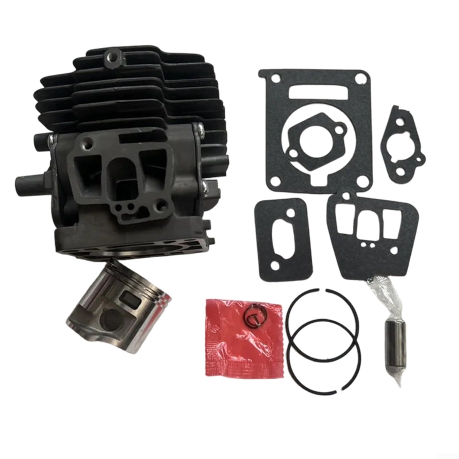 Cilindro da 40 mm con anello del pistone per tosaerba serie FS460, in metallo/plastica, ricambio per modello FS460R, FS460C, FS460RC – Struttura compatta per una manutenzione efficiente in giardino