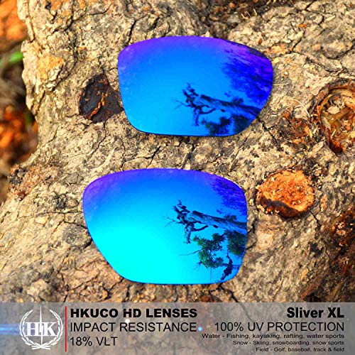 Lentilles Oakley Sliver XL rechange rouge bleu or | Remplacement de verres