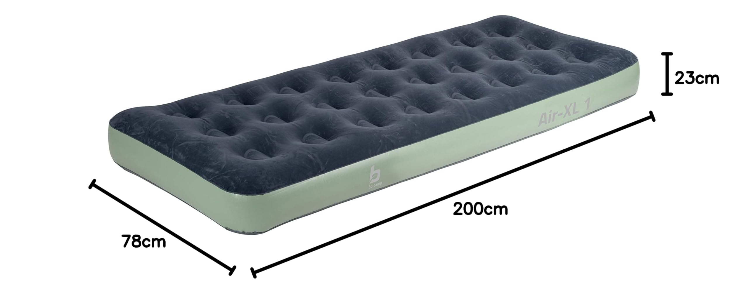 Bo-Camp - Matelas pneumatique - Velours Air-XL-1 - Vinyle - Simple