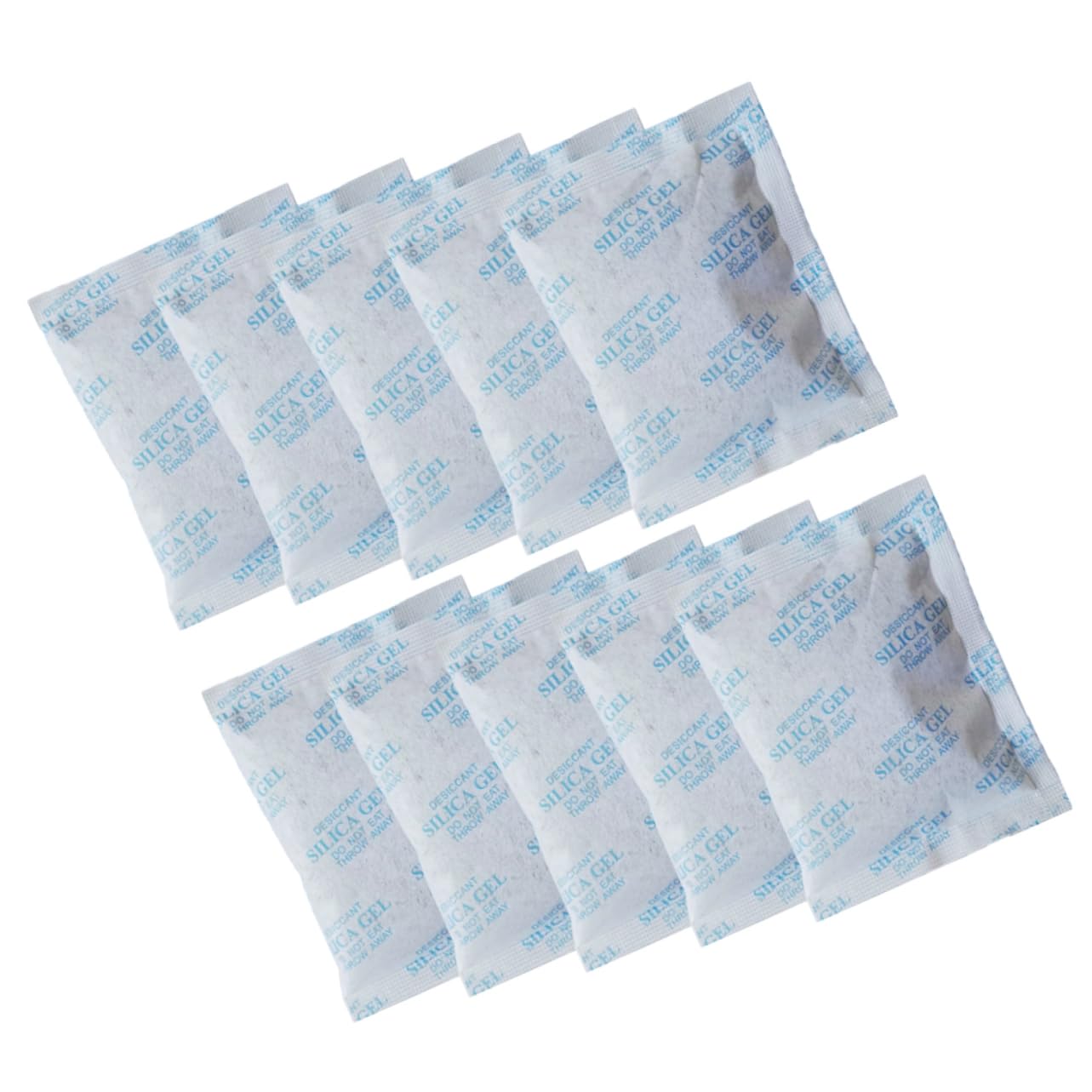 Cabilock Lot de 50 Sachets Déshydratants de Gel de Silice 50g en Tissu Non Tissé Bleu pour Élimination de L'humidité et Prévention Condensation les Armoires