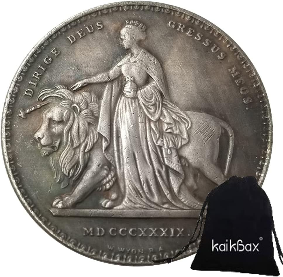 United Kingdom Old Coins - Antique British Silver Coin - 1839 Queen Victoria - Uncirculated condition BestShop