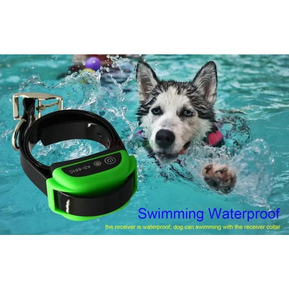 Système de clôture électronique sans Fil pour Chien,avec émetteur et récepteur Rechargeables (661C-G-1)