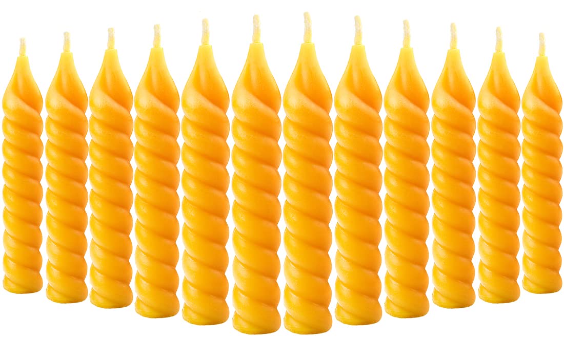 DEYBBY Velas de cera de abejas virales pequeñas naturales, sin goteo y sin humo de 5 pulgadas, juego de 12 velas altas para decoración del hogar y regalo en cualquier ocasión