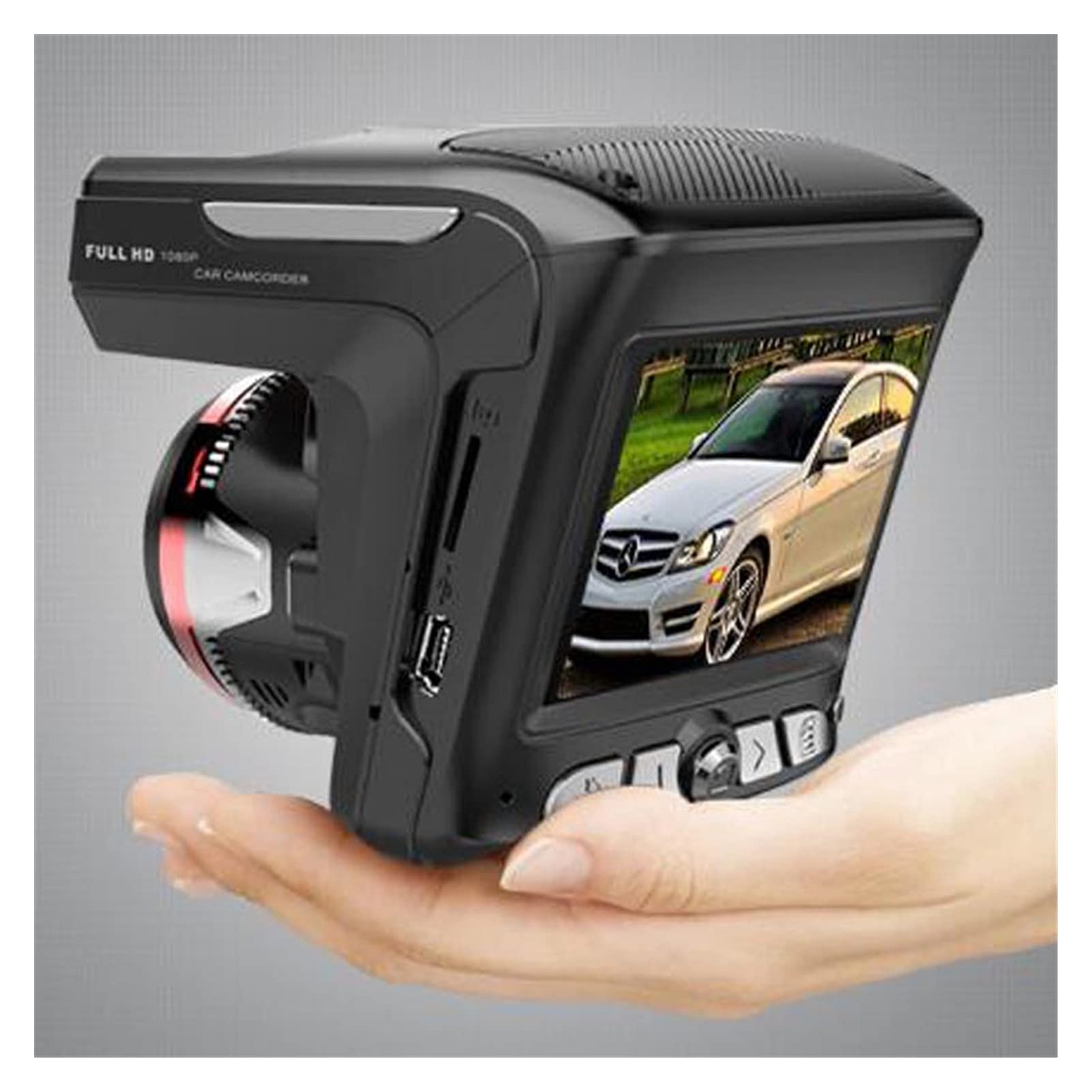 GPS Rilevatore Speed ​​Direction Time 1200W WDR 2.3 "Rilevatore Radar DVR Auto 2 in 1 Telecamera Auto-rilevatore Full HD 1080p Rilevatore Radar