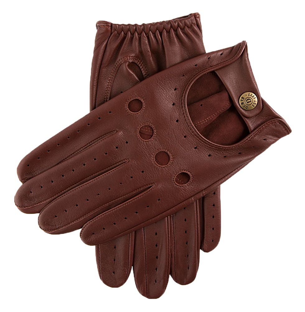 Dents Men's English Tan Delta Hairsheep Leather Classic Driving Gloves (Medium, )