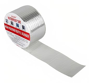 GLUN  Leakage Repair Waterproof Tape for Pipe LeakageSolution Aluminium Foil Tape Adhesive Tape Sealing Butyl Rubber Tape for Surface Crack Joint