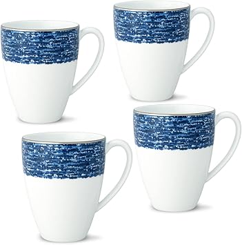 Noritake Blue Rill Set of 4 Mugs - Thumbnail 3
