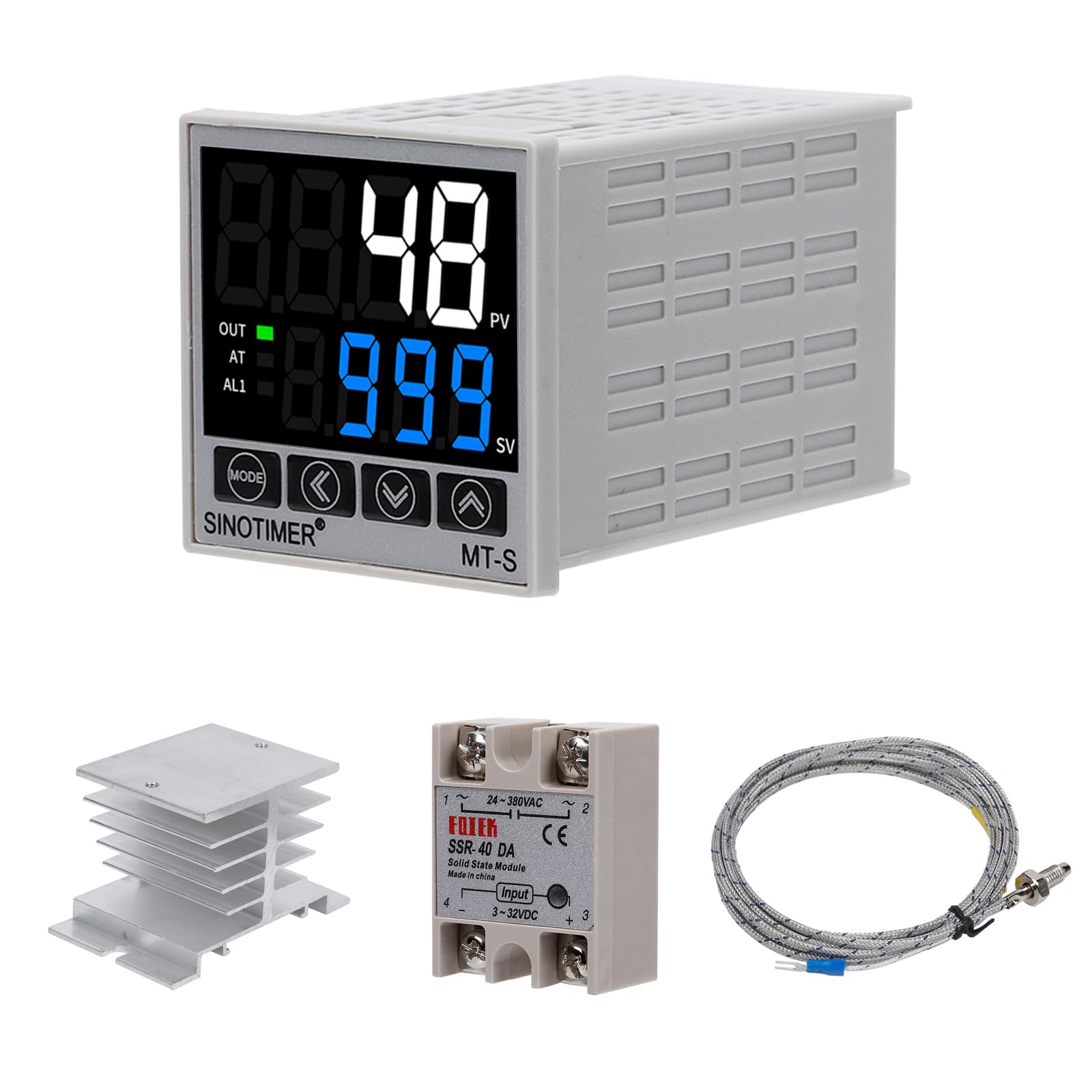 Contrôleur PID thermique avec relais SSR 40A pour régulation stable AC