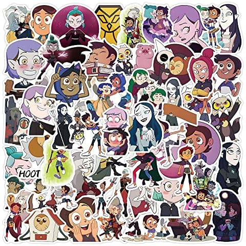 The owl House Stickers Pack Aesthetic The Vinyl Movie Colorful Waterproof for Water Bottle Laptop Bumper Car Bike Luggage Guitar Skateboard 50pcs Cover
