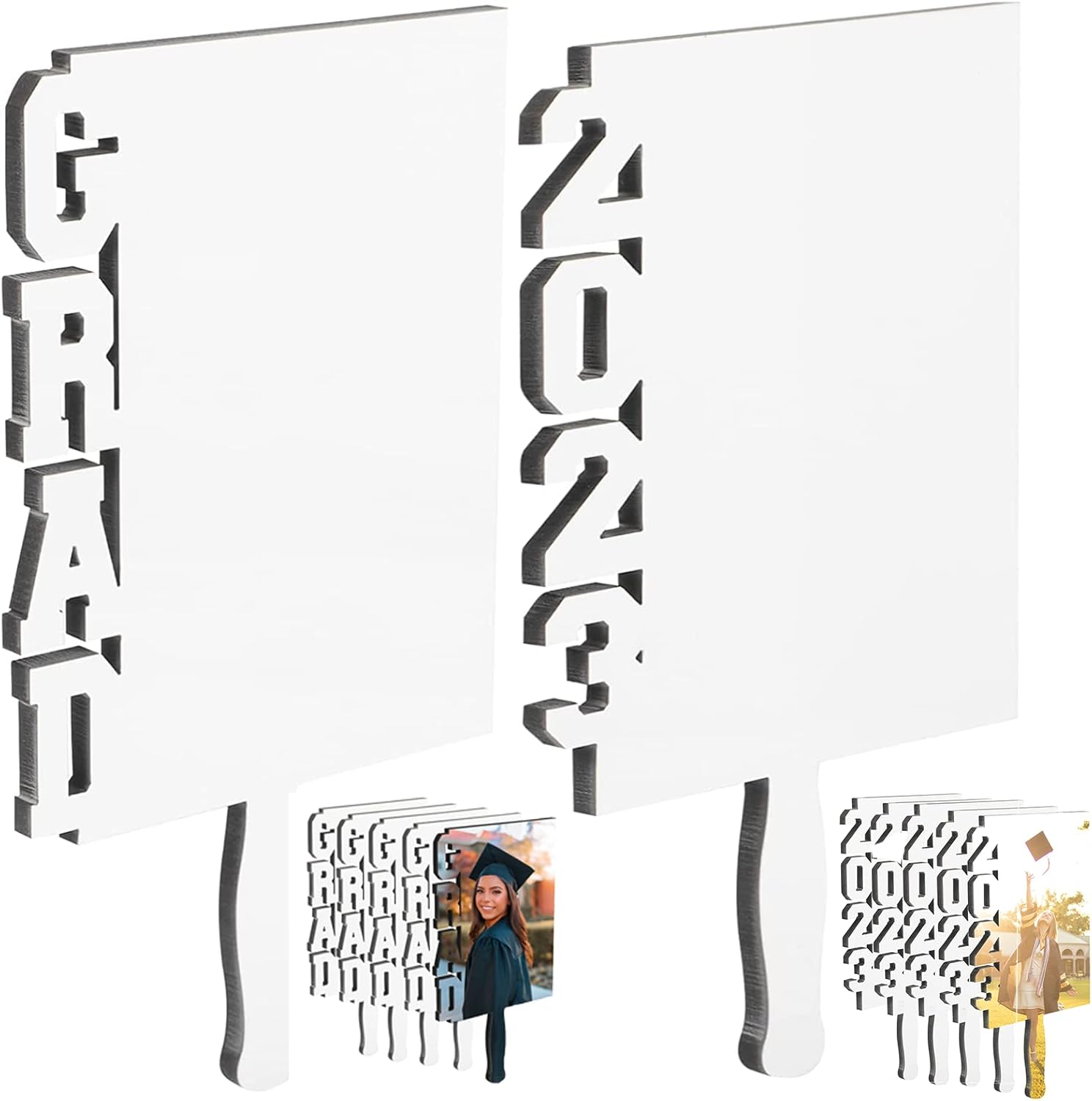 10 Pieces Blank Graduation Picture Frame 2023 Photo Frame