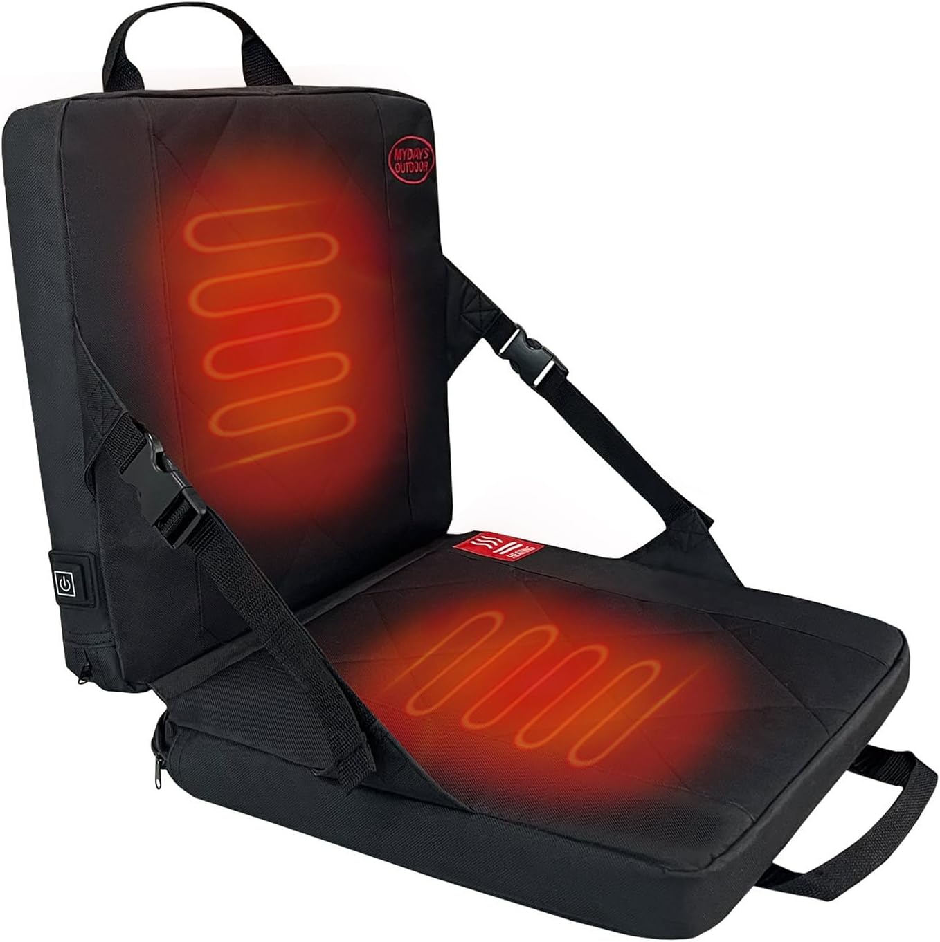 Heated Stadium Seat, Warm Chair Seat Foldable, Portable Heated Stadium
