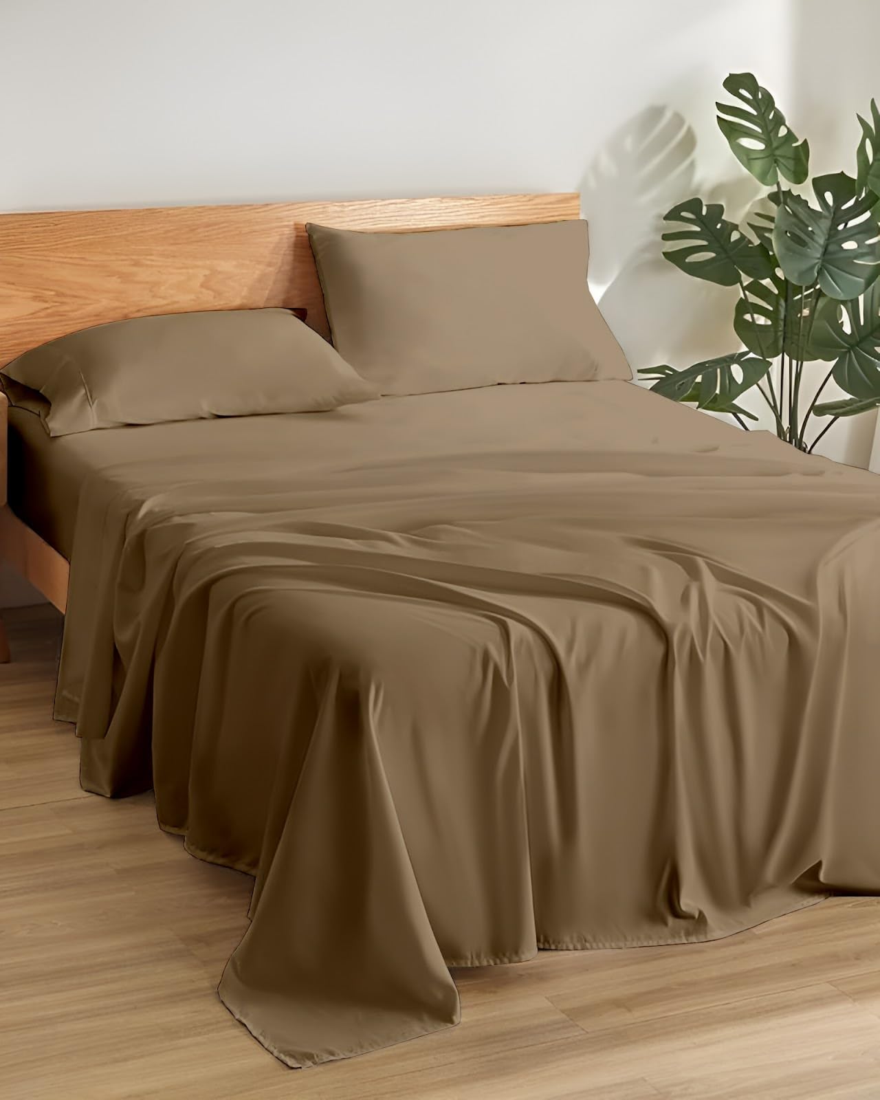 Soft Queen Bedsheets - Dark Grey Microfiber -12