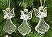 Angel Christmas Ornaments - Set of 3 Crystal and Glass Christmas Ornaments - Faith - Hope - Love Xmas Tree Decorations. Measure 2.75