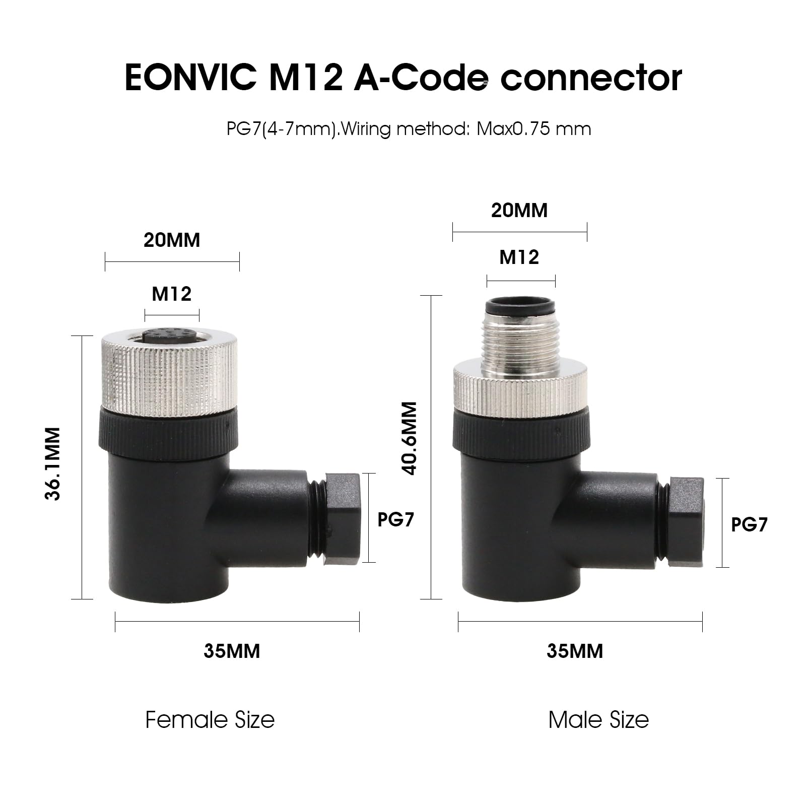 M12 5 pin maschio e femmina A codice connettore sensore industriale impermeabile ad angolo retto 12 mm cavo NMEA 2000