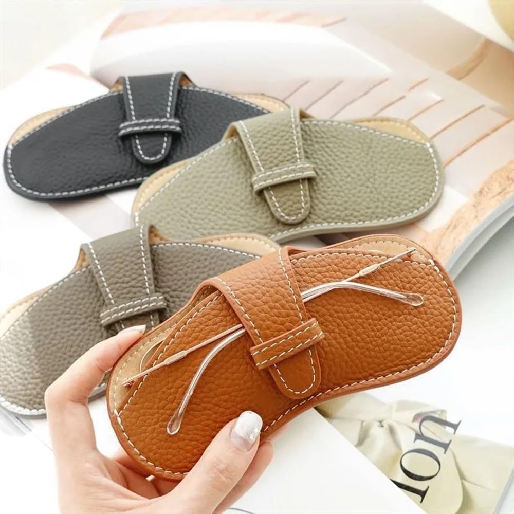 3/6 szt. etui na okulary dla kobiet etui na okulary przeciwsłoneczne dla mężczyzn organizer na okulary przeciwsłoneczne etui kontaktowe pudełko na okulary (khaki, 6 szt.), Khaki, rozmiar