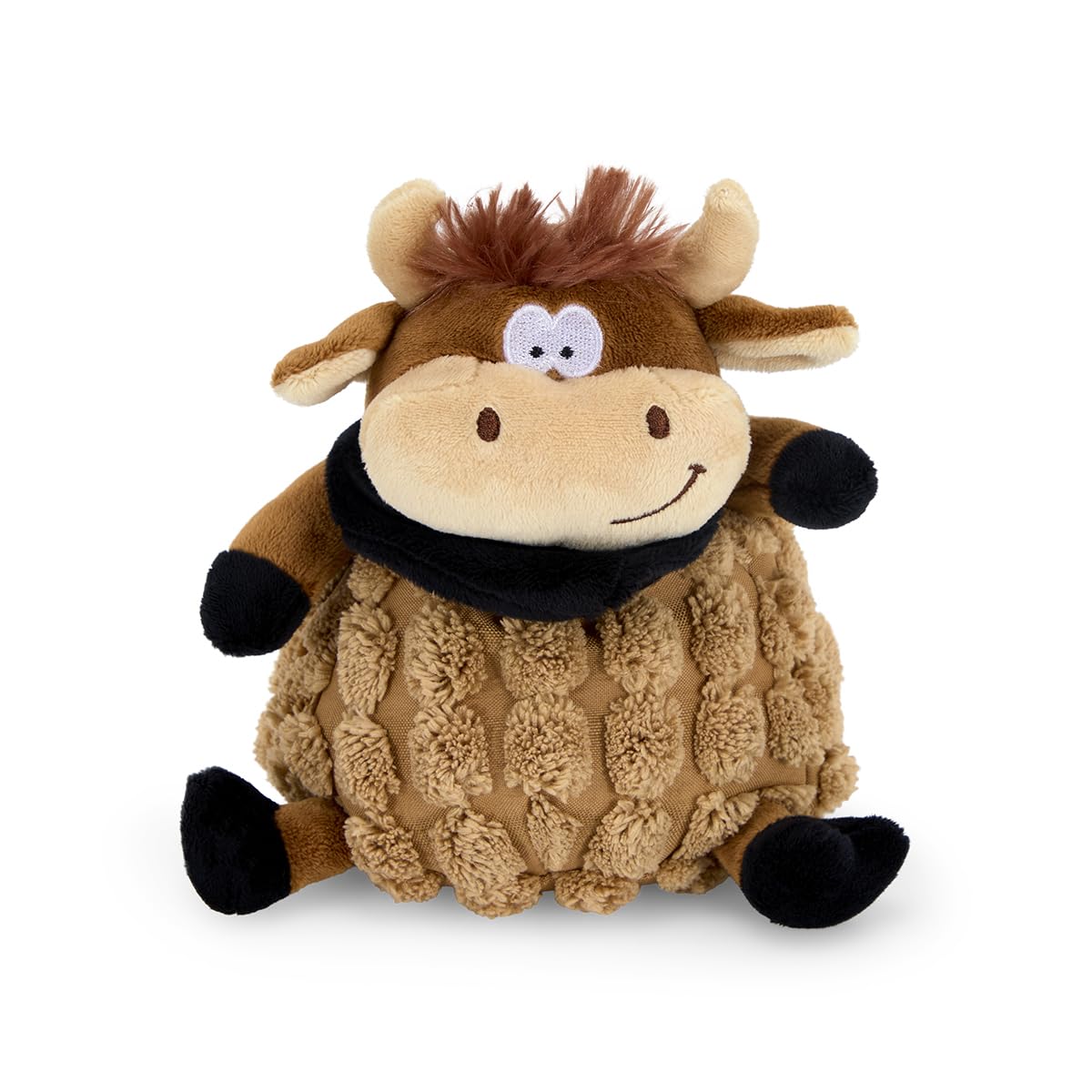 Petface Buddies Chunky Cow Plush Dog Toy