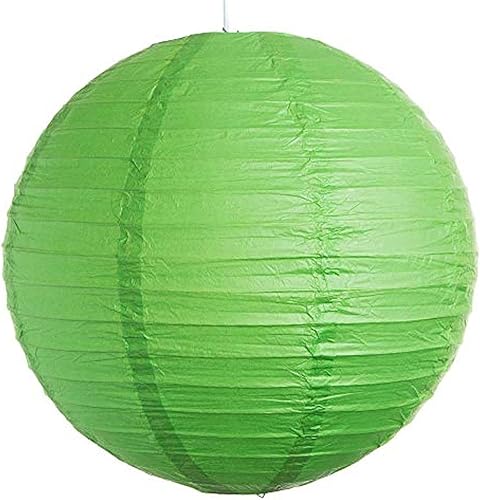 AmscanBright Kiwi faroles redondos de papel, 912," Verde