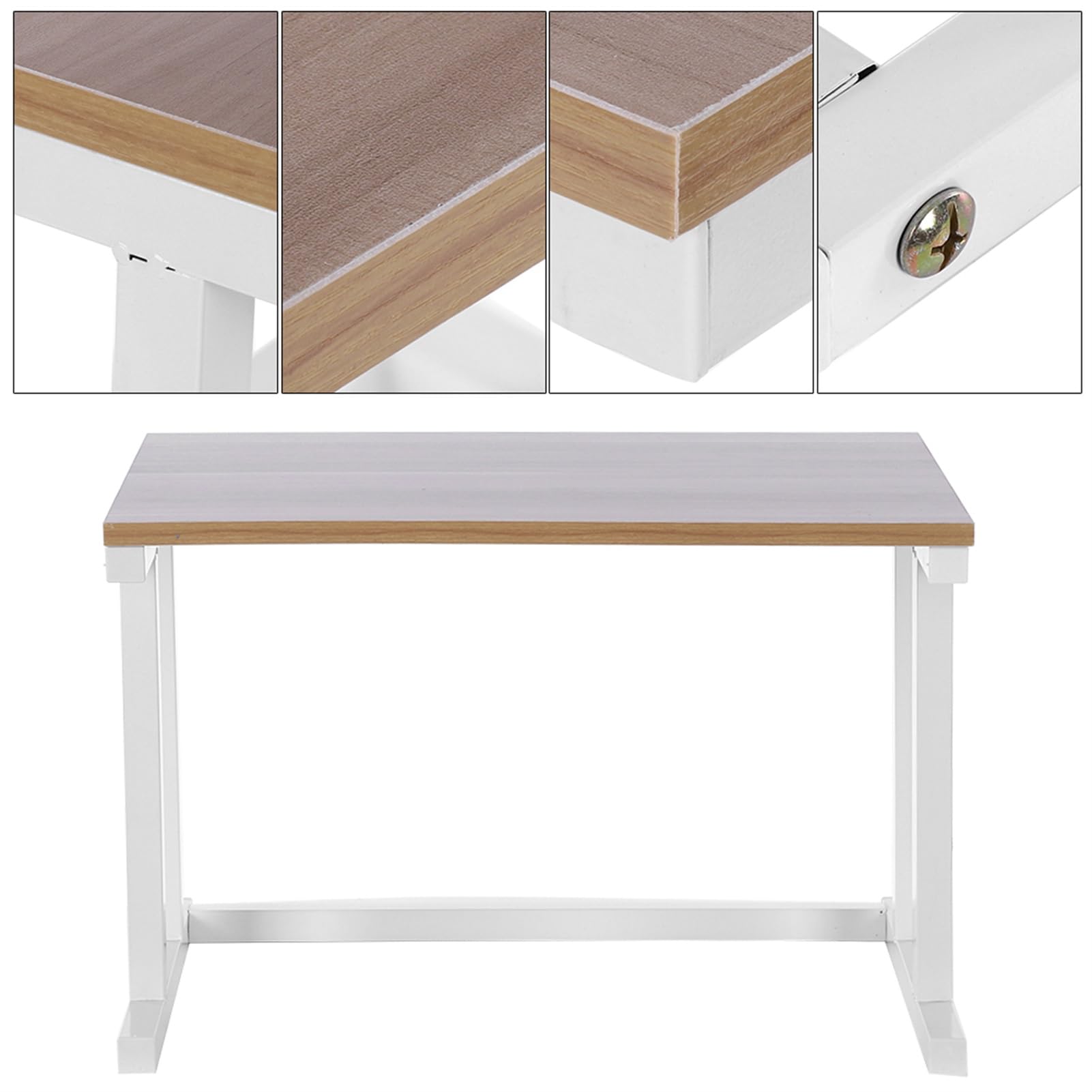Dioche Mensola per forno a microonde, pittura in ferro inox + pannello ecologico, tostapane da cucina, tostapane da cucina, griglia per risparmio di spazio, 57 x 38 x 35 cm (bianco)