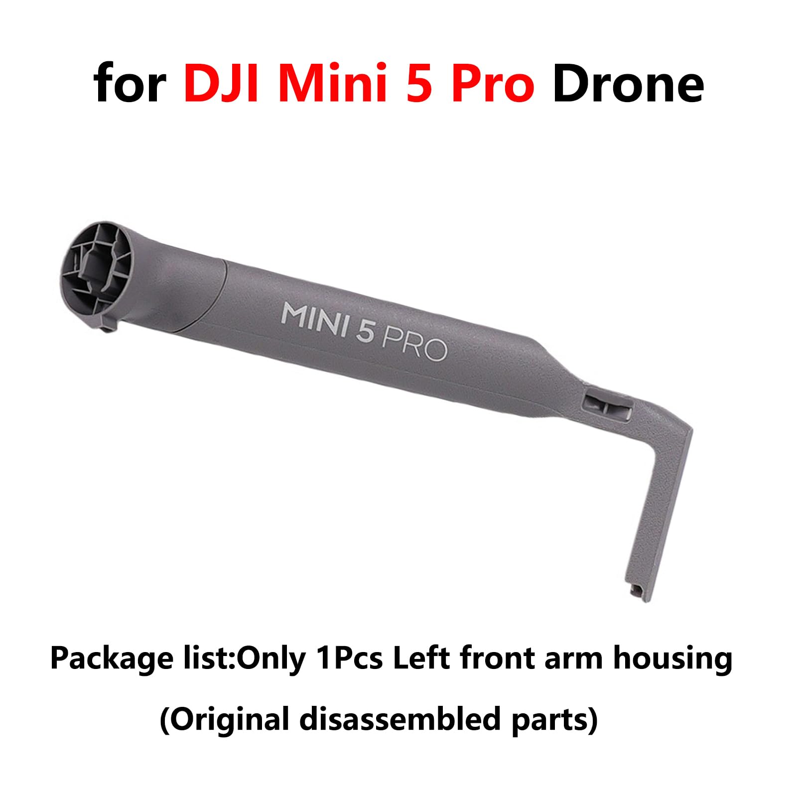 ZLiT Drone Arm Shell for DJI Mini 5 Pro Drone Front Rear Left Right Arm Shell Cover Housing Original Repair Replacement Spare Parts (Left front arm shell) - Image 2