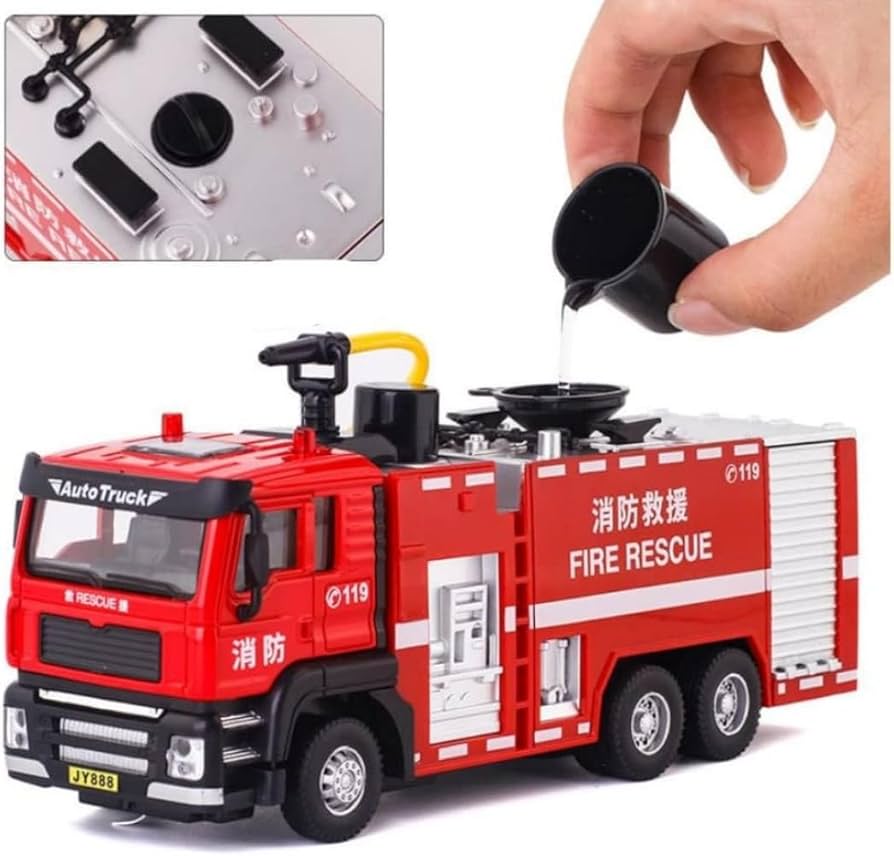 Amazon | Hubiuyo キャスト消防車モデルおもちゃ車子供の男の子