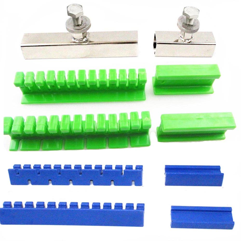SOTRLO Adhesive Green Blue Glue Tabs Tools Kits for Car Paintless Dent Repair Tool Auto Dent Repair Tools Long Dent Repair Tools