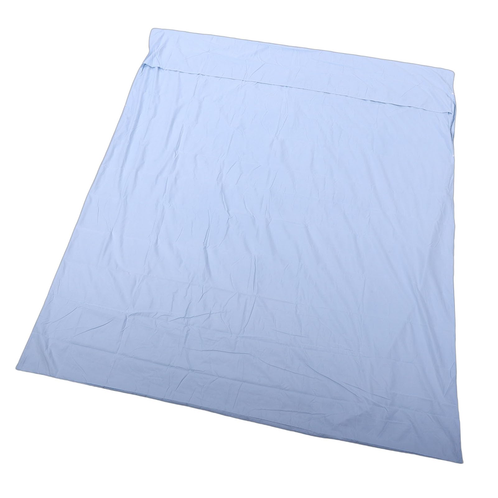 Ejoyous Forro para Saco de Dormir, Sábana de Viaje de Poliéster Lavable Portátil, Sábana Ligera para Acampar para Aventuras Al Aire Libre, Doble Uso como Saco de Dormir y Funda Nórdica (Azul Claro)
