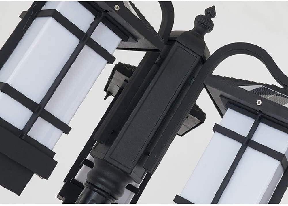 Lampa kolumnowa Lampa ogrodowa Przemysłowa Nowoczesna zewnętrzna Wodoodporna dioda LED Solarna lampa uliczna z wysokim słupem Odporna na deszcz Aluminiowa metalowa latarnia słupkowa Chodnik parkowy La