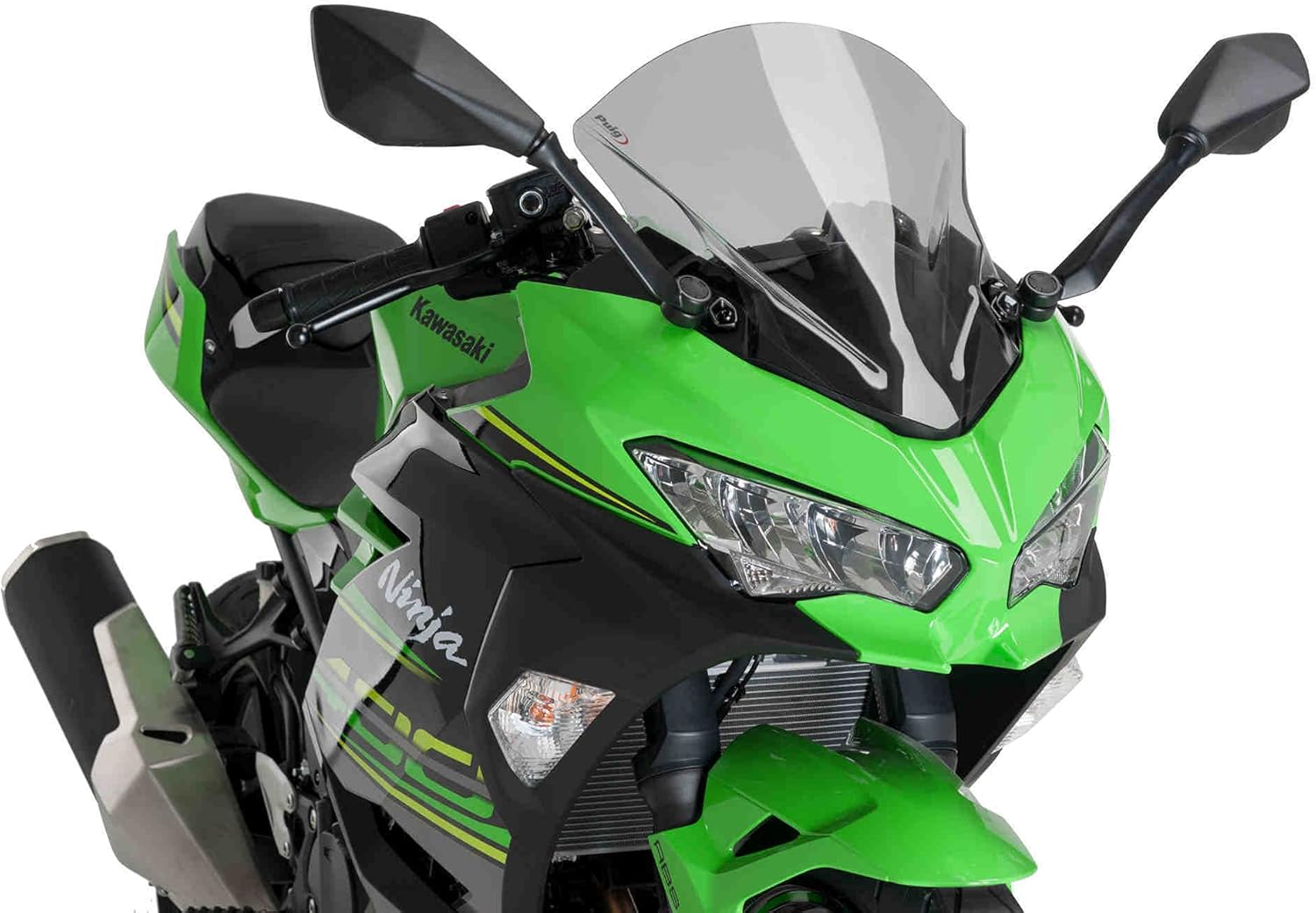 Puig Racing Screen Kawasaki Ninja 400 18' C/Smoke, Smoked (9976H)
